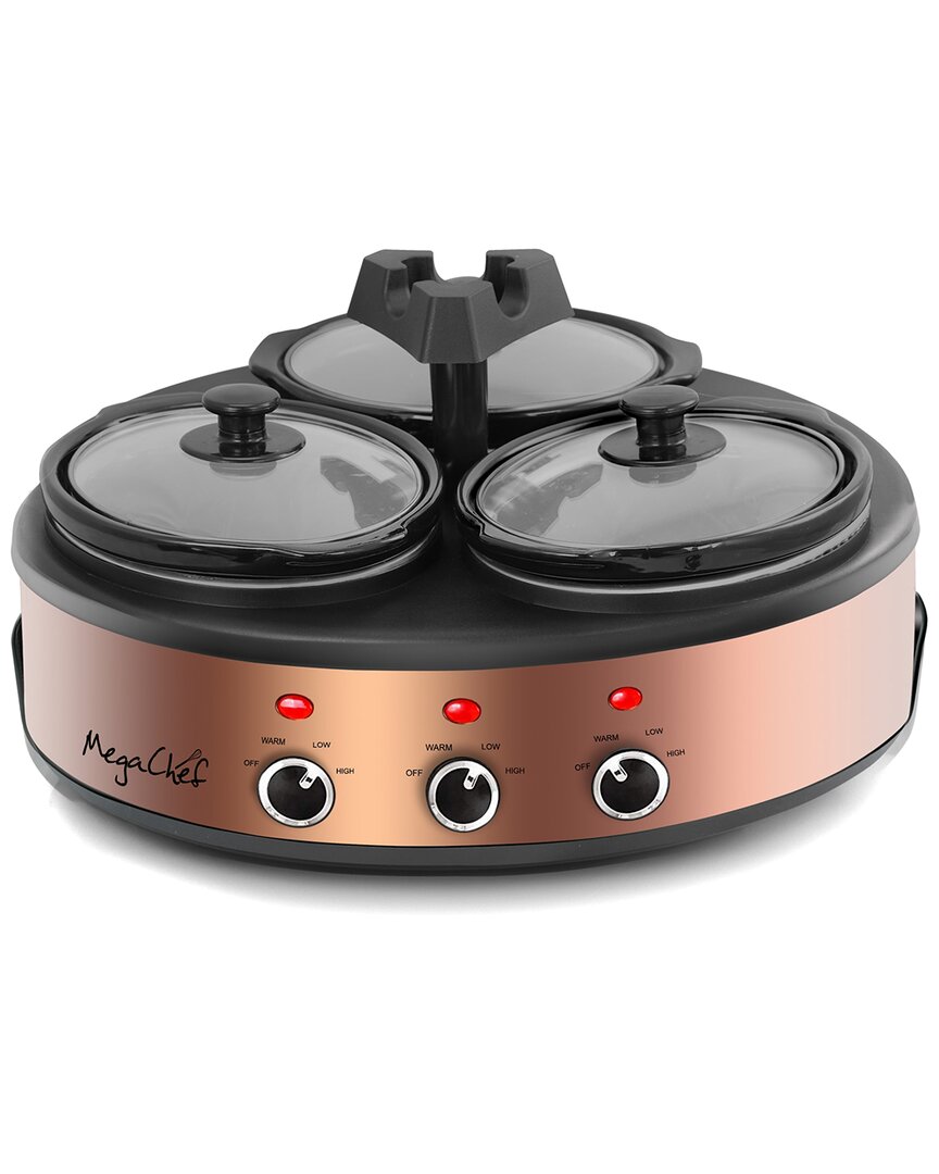 Round Triple 1.5qt Slow Cooker & Buffet Server