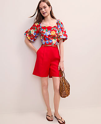 Ann Taylor The Petite Bermuda Short in Linen Blend
