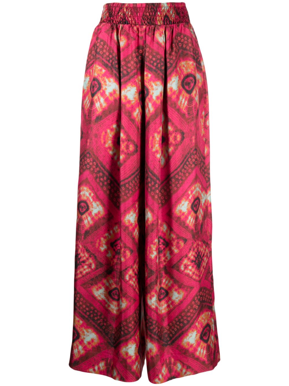 Clemence wide-leg trousers - Pink
