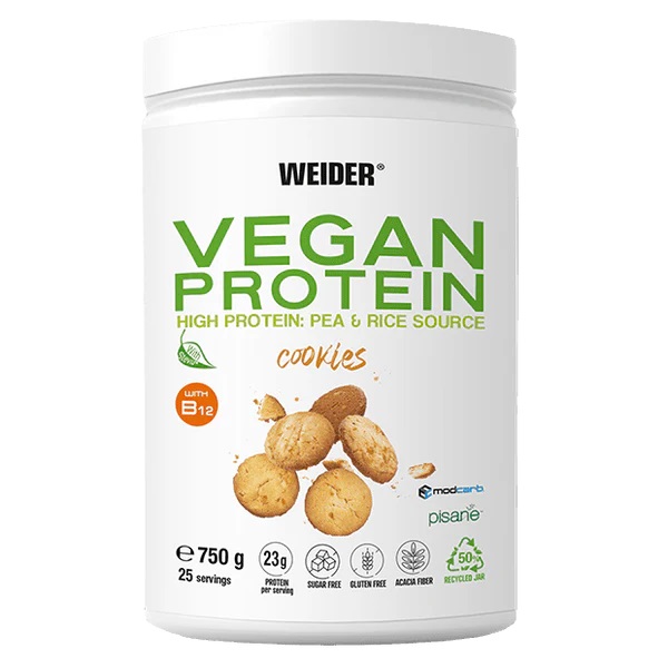 Weider - Veganistisch Eiwitpoeder, Koekjessmaak - 750g