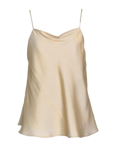 Woman Top Beige Size 8 Viscose, Polyester