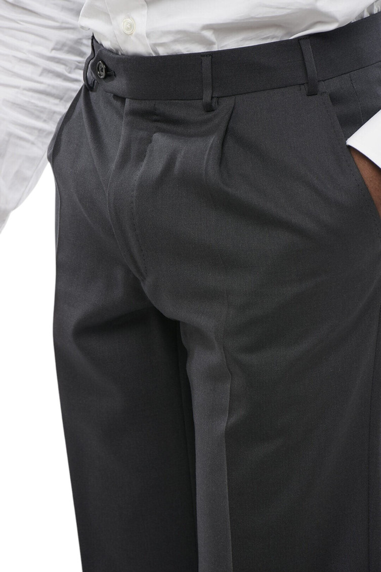 Charcoal Grey Tailored Pants