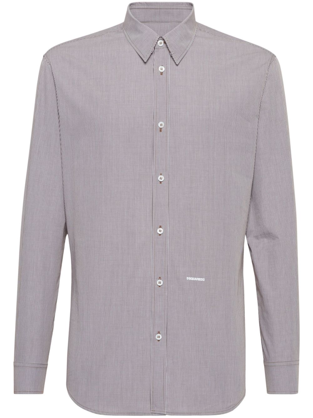 Relax Dan micro-checked shirt - Grey