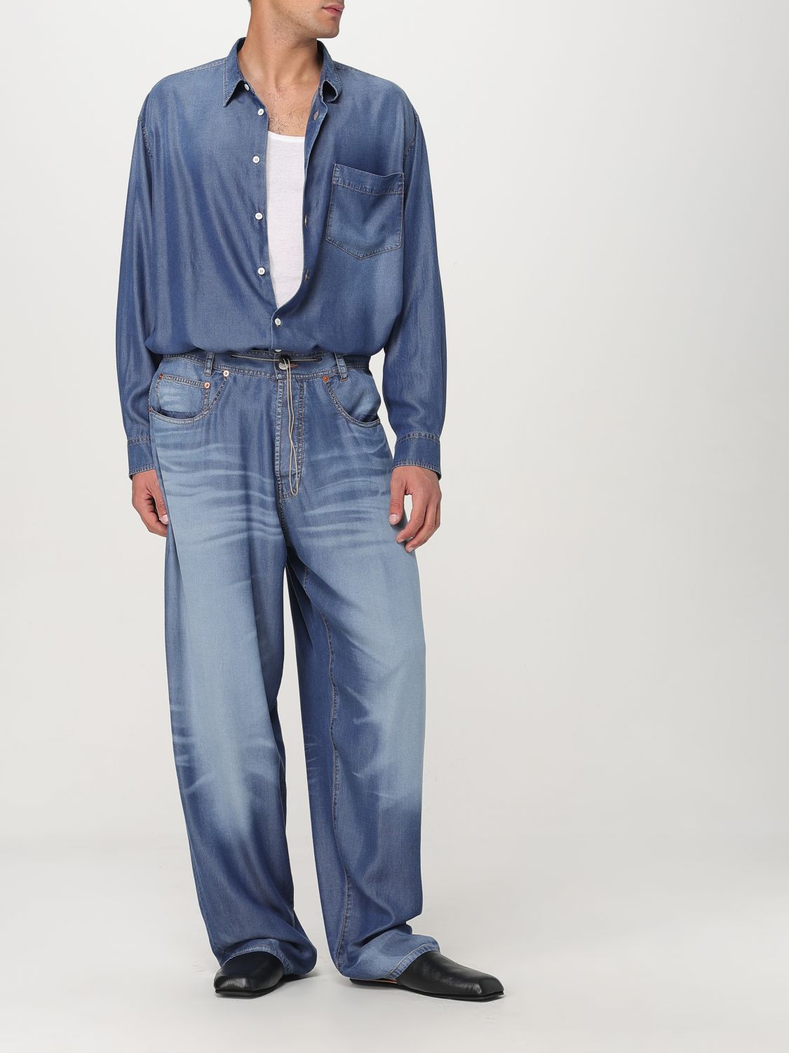 Pants MAGLIANO Men color Denim