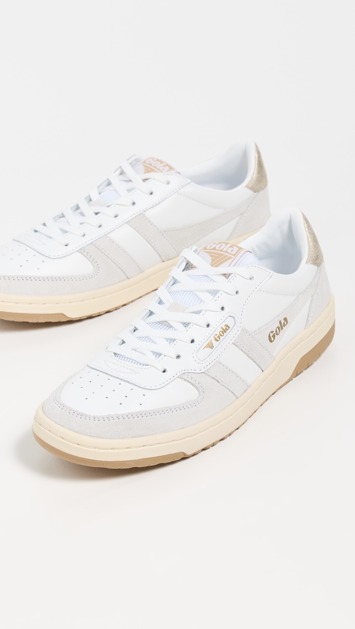 Hawk Sneakers White/White/Gold