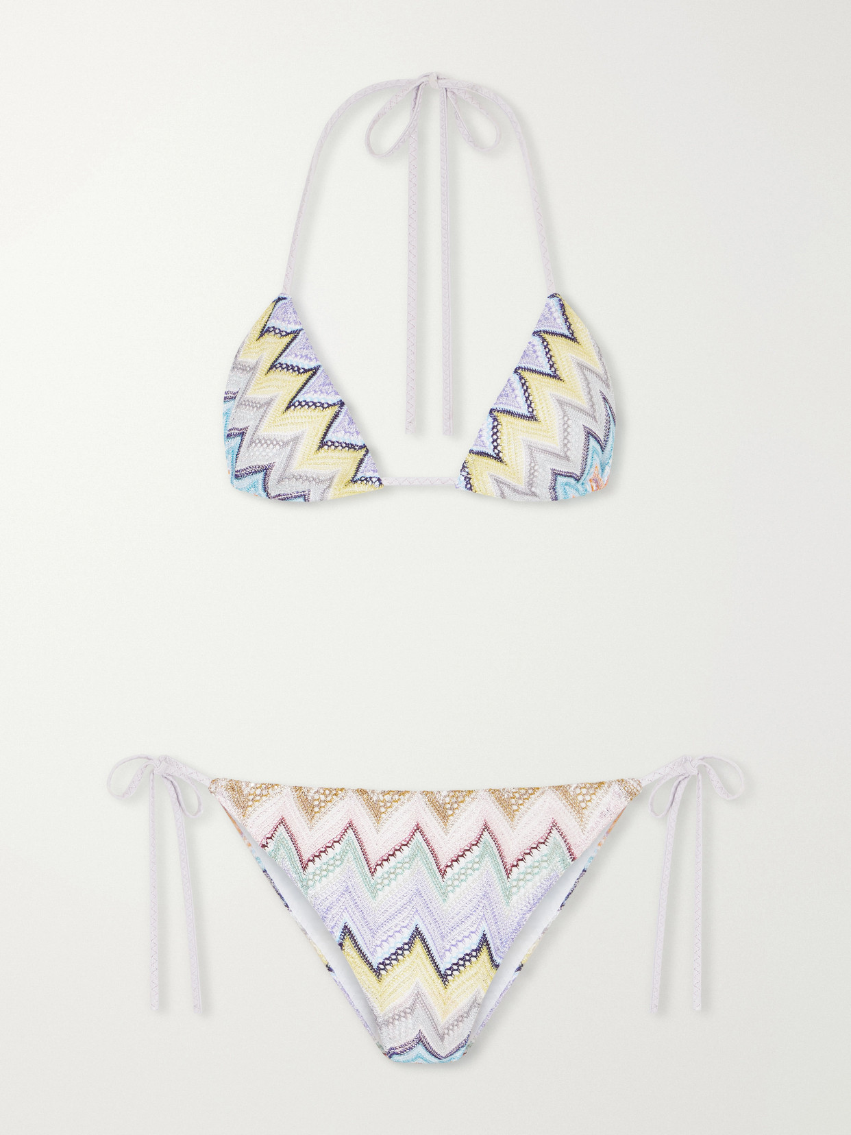 Mare Striped Crochet-knit Bikini - Multi