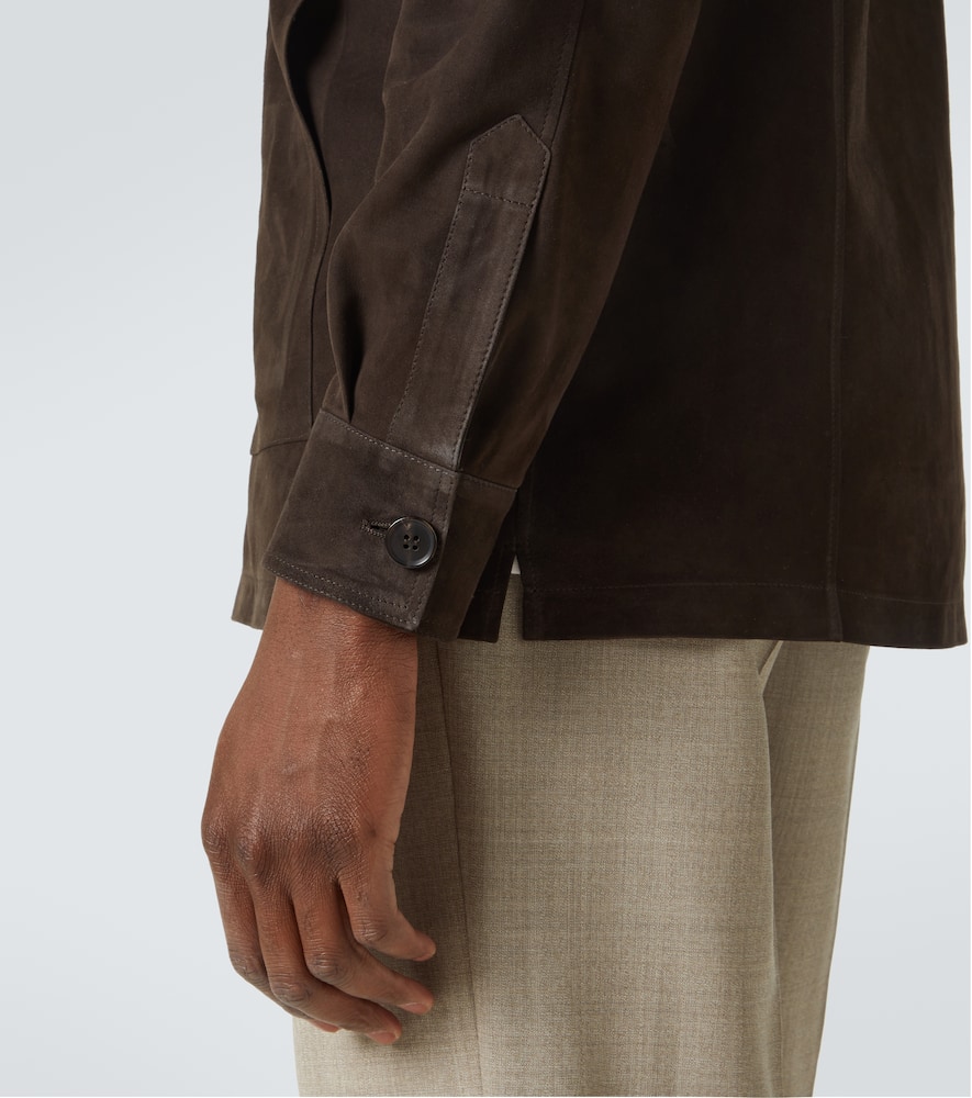 Suede field jacket
