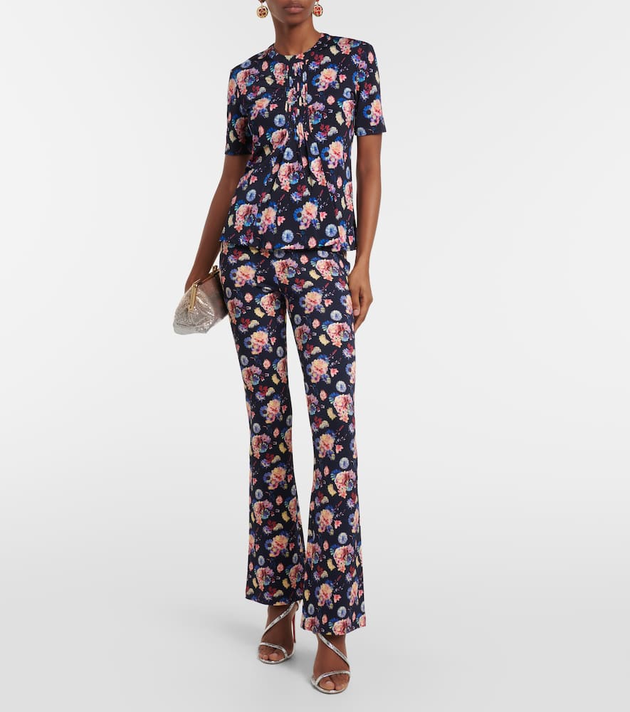 Rabanne Floral high-rise pants