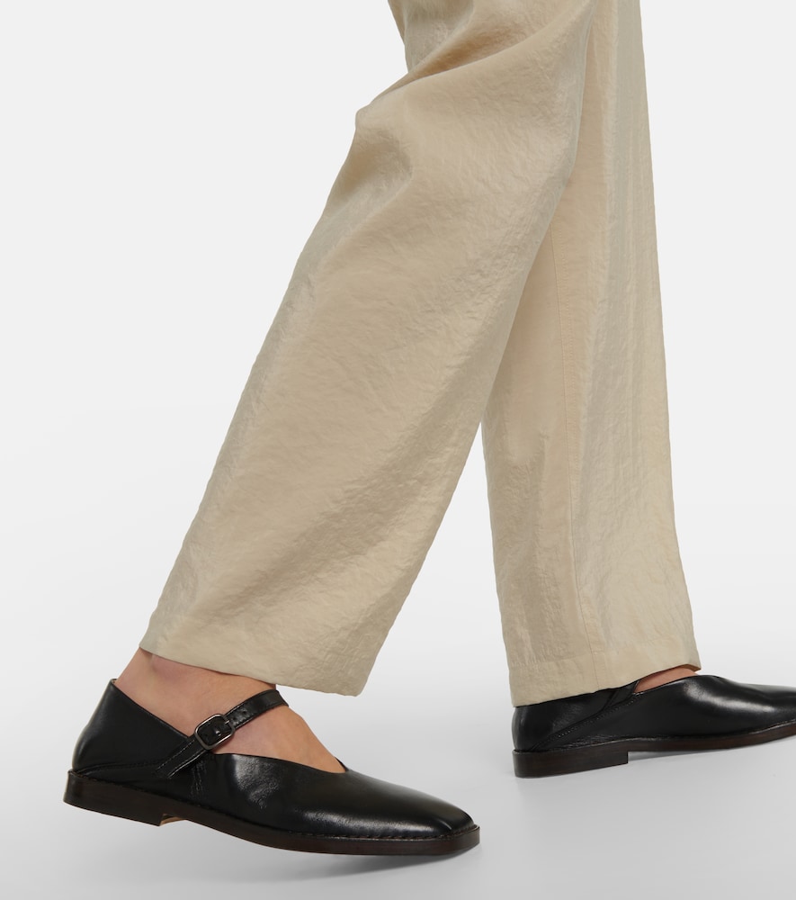 Lemaire Leather Mary Jane ballet flats
