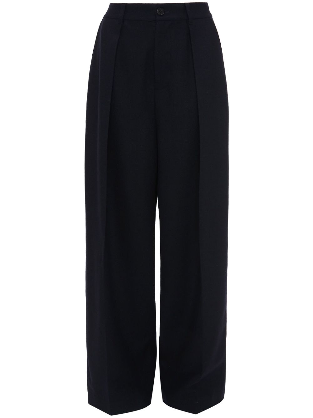 Woolen loose trousers - Blue