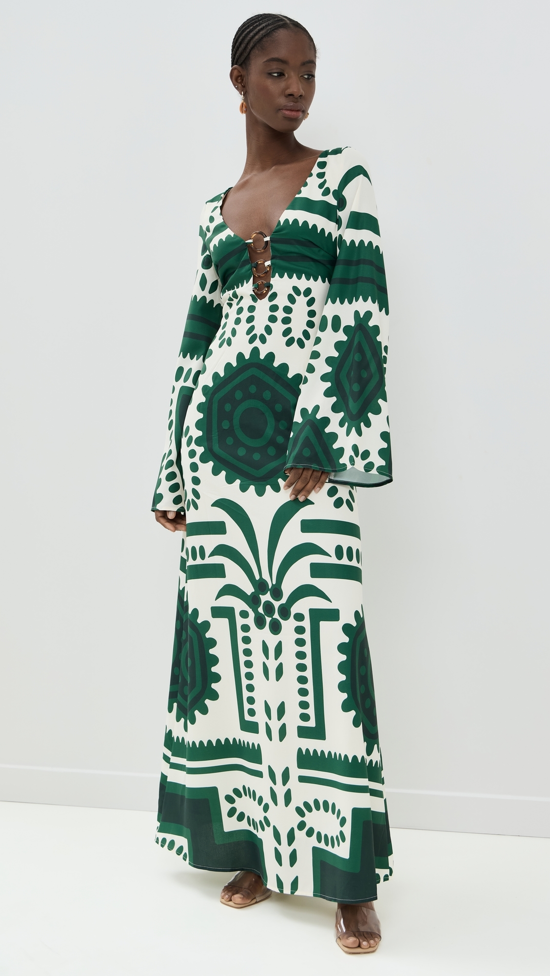 Caledeira Maxi Dress Green Multi