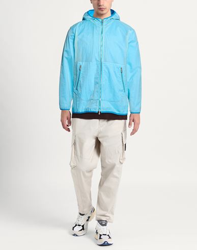Man Jacket Sky blue Size L Cotton