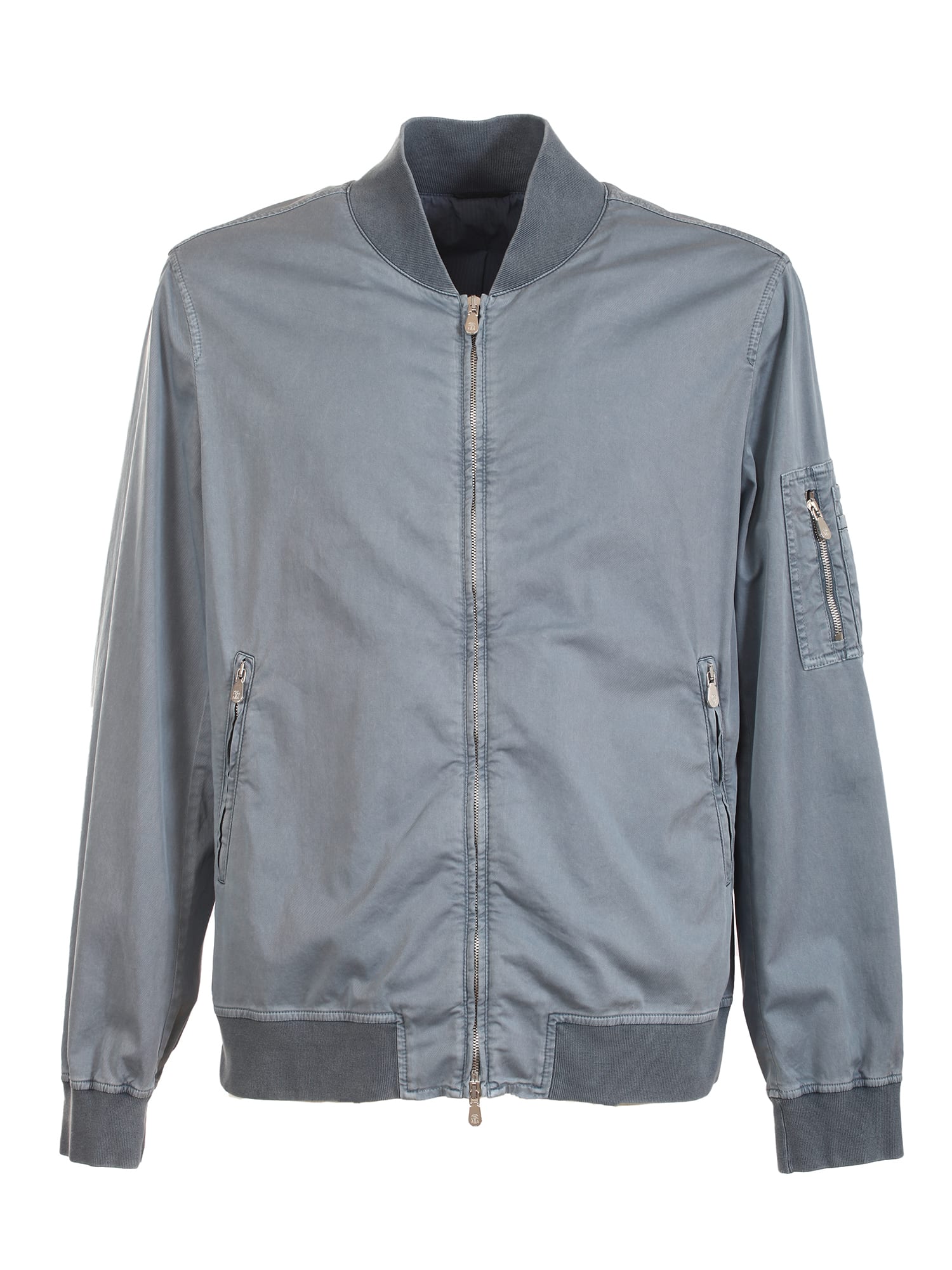 Zip-pocket bomber jacket