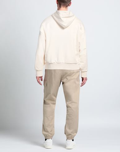 Garment Workshop Man Sweatshirt Ivory Size L Cotton