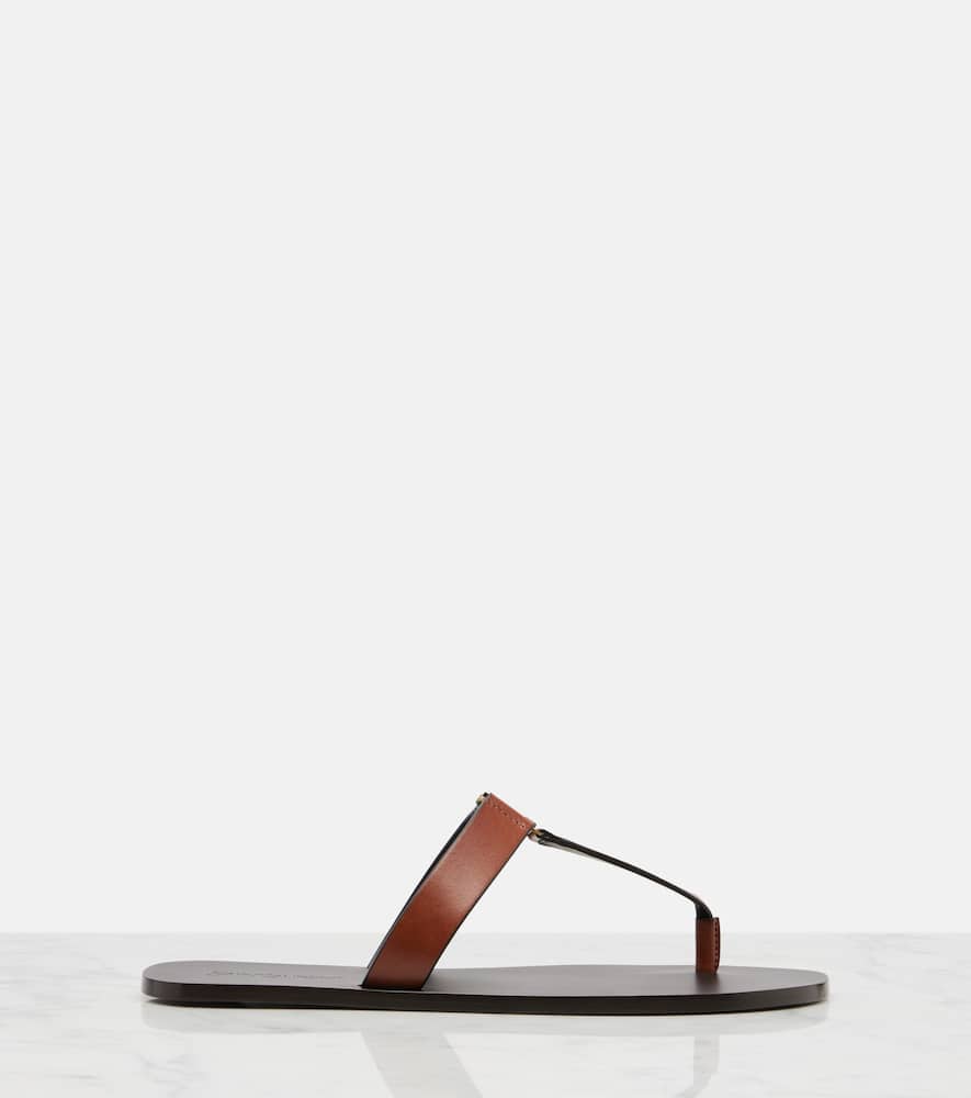 Cassandre leather thong sandals