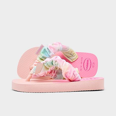 Girls' Little Kids Fluffy Flip-Flops in Ballet Rose