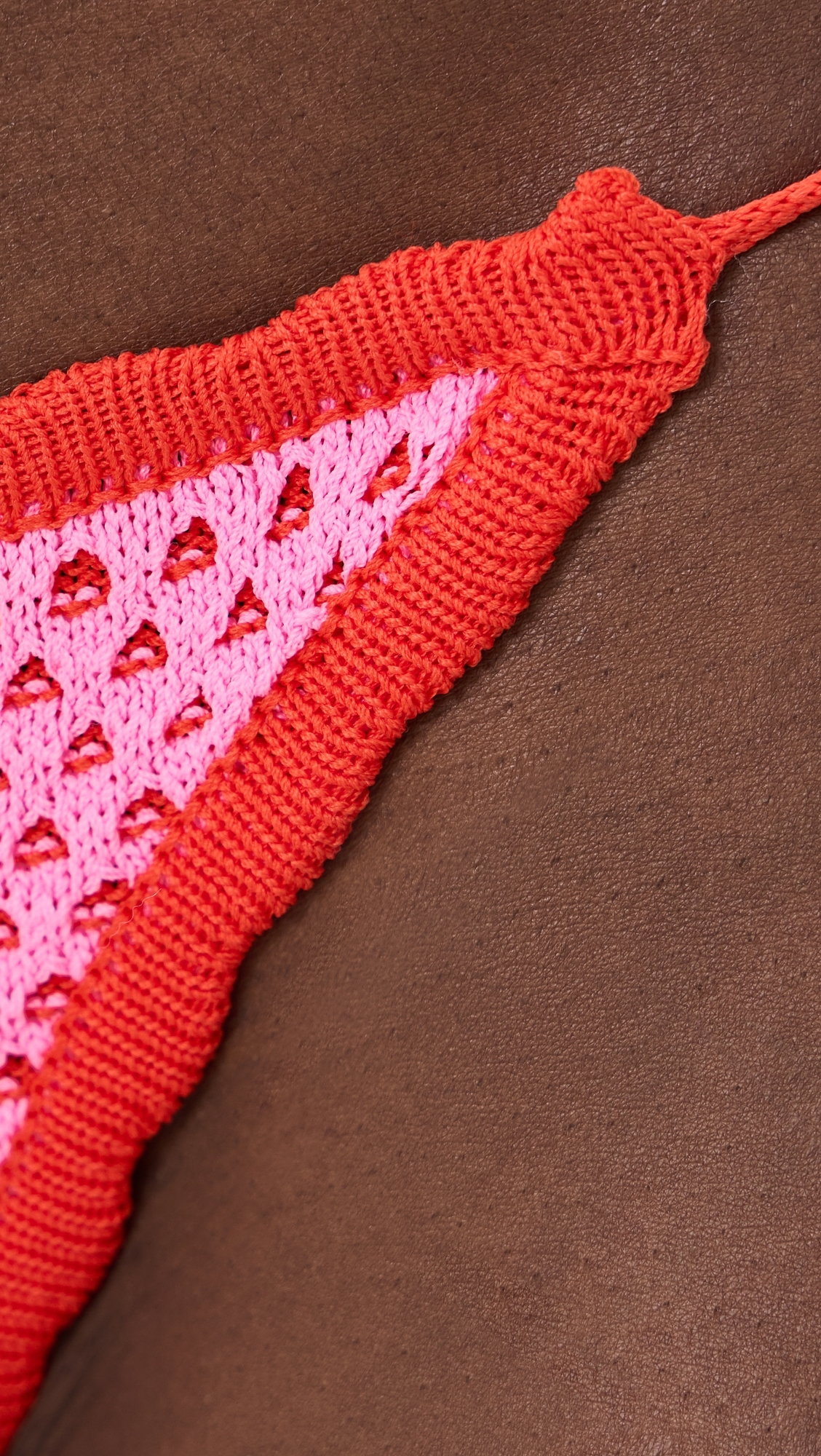 Tia Crochet Tie Side Bikini Bottoms Rose