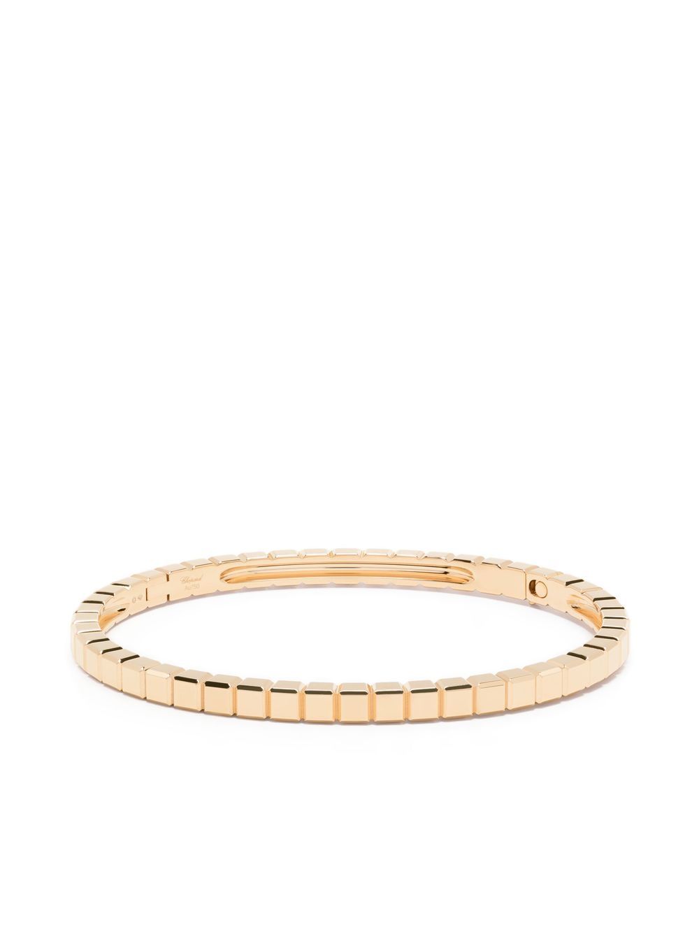 18kt yellow gold large Ice Cube bangle