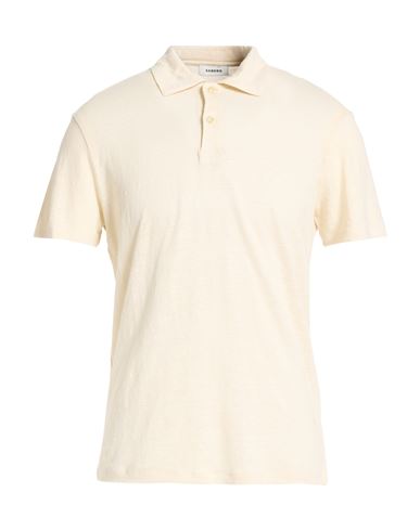 Man Polo shirt Beige Size L Linen