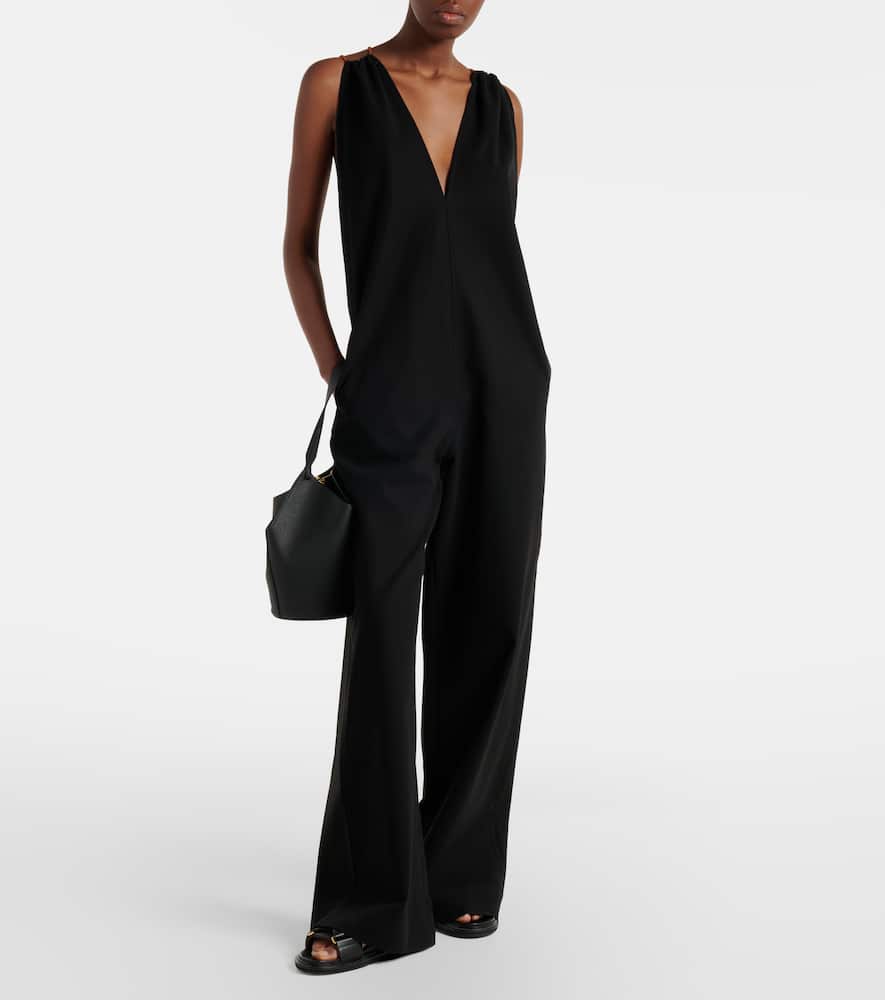 Cotton crêpe jumpsuit