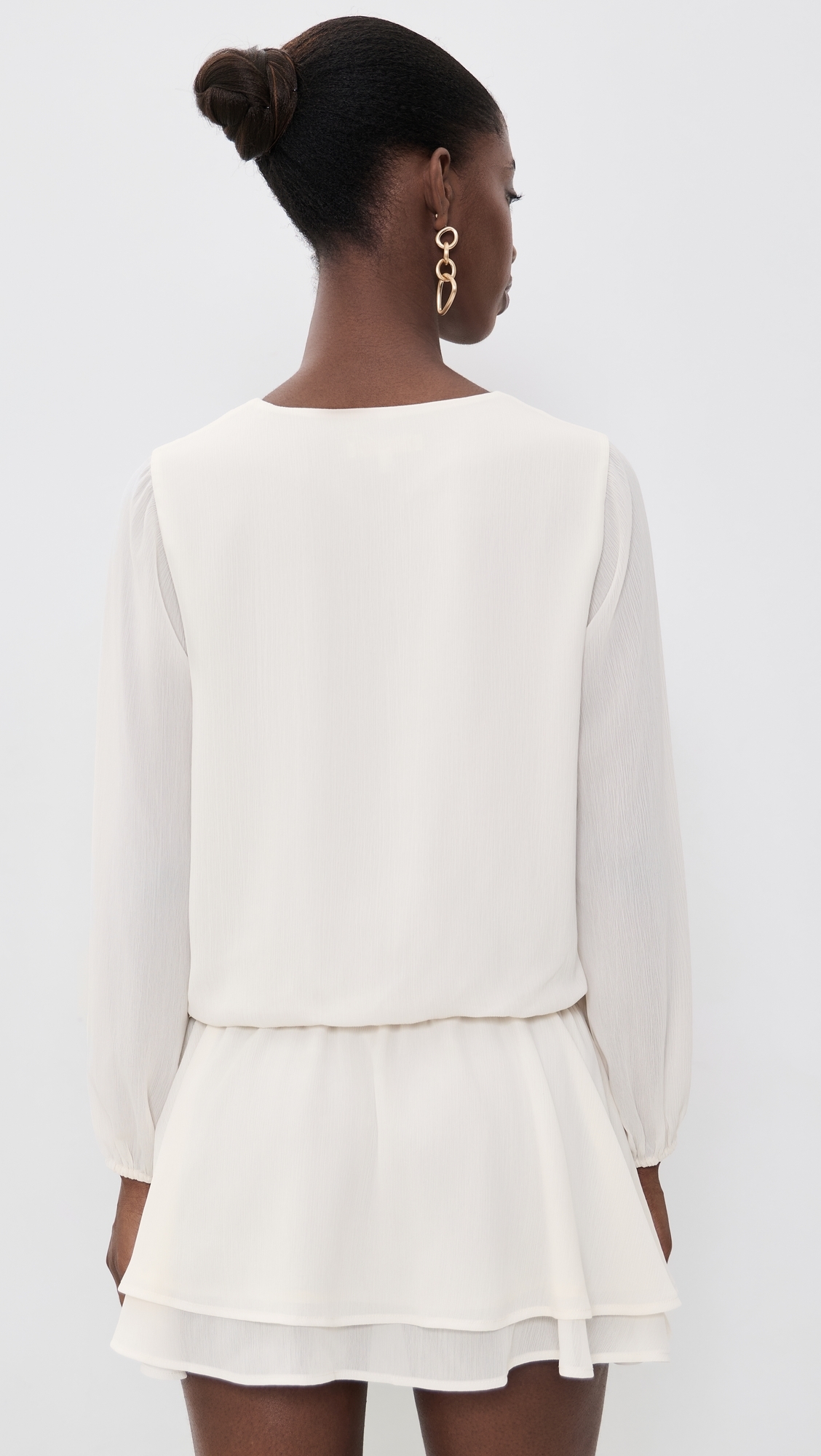 Nila Long Sleeve Dress Ivory
