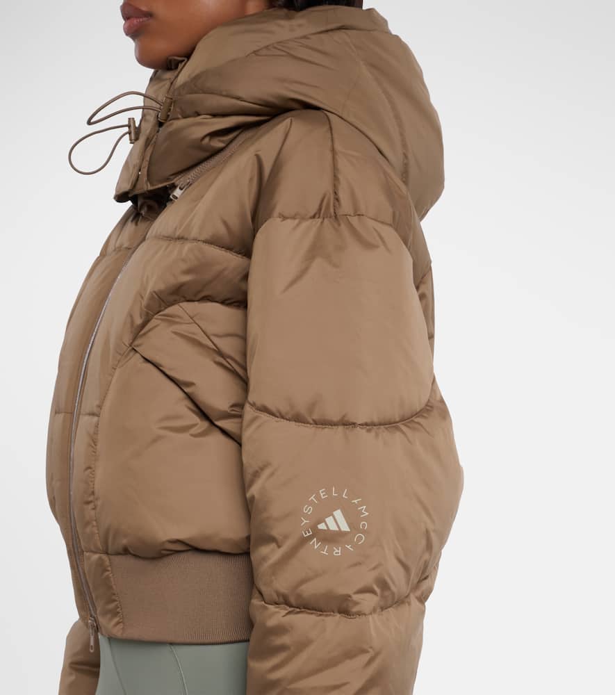 Hooded cropped jacket