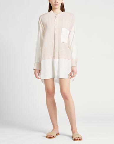 Woman Shirt Beige Size 4 Linen