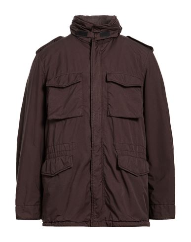 Man Jacket Dark brown Size S Polyester, Polyamide