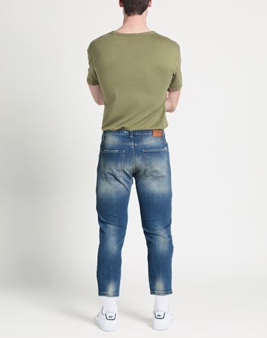 Man Jeans Blue Size 32 Cotton, Elastane
