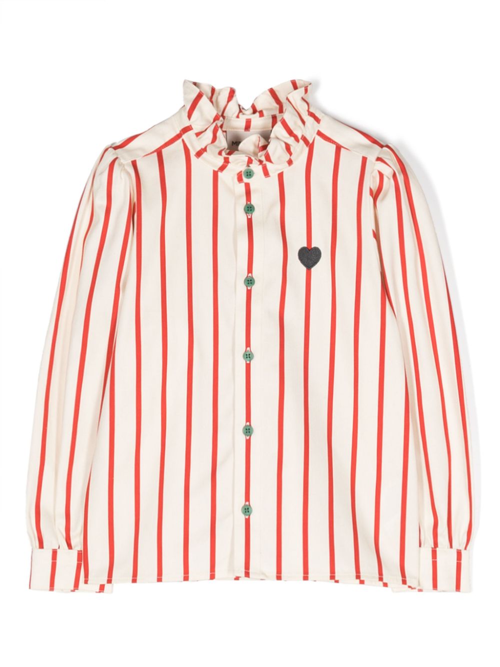 Stripe-print organic-cotton shirt - Neutrals