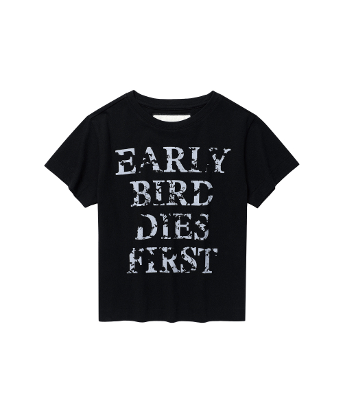 EARLY BIRD DIES TEE BLACK