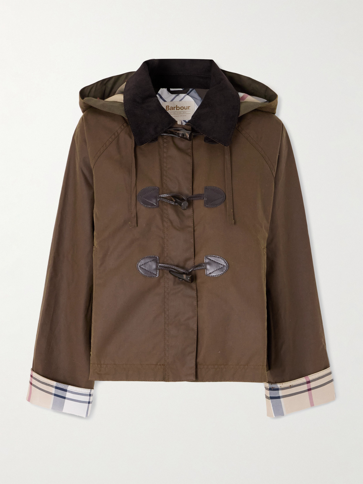 Myra Leather-trimmed Cotton Hooded Jacket - Multi