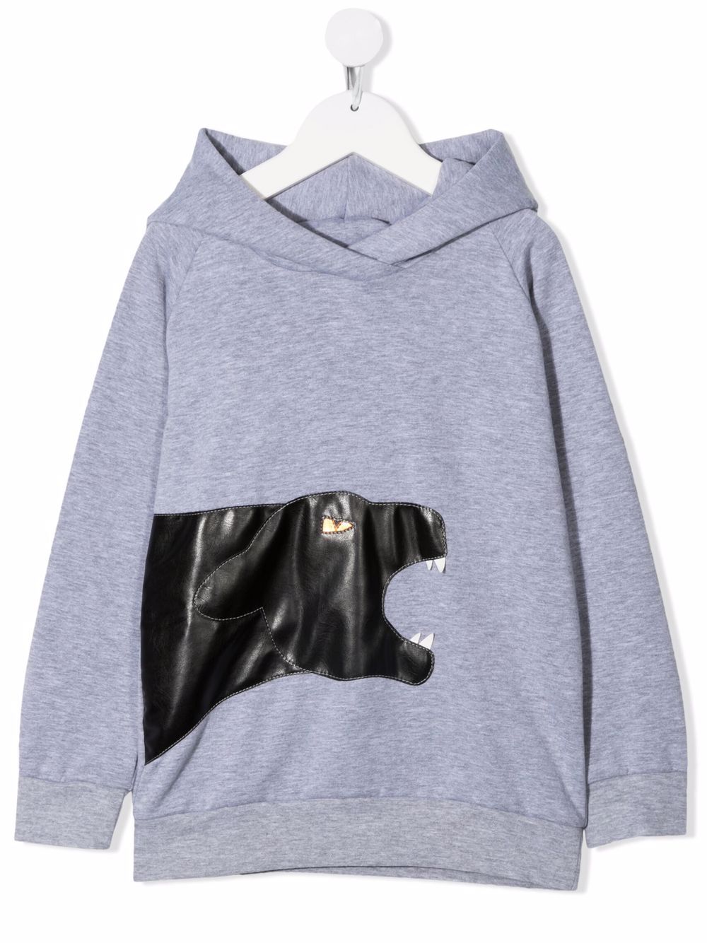 Chase jaguar-patch hoodie - Grey