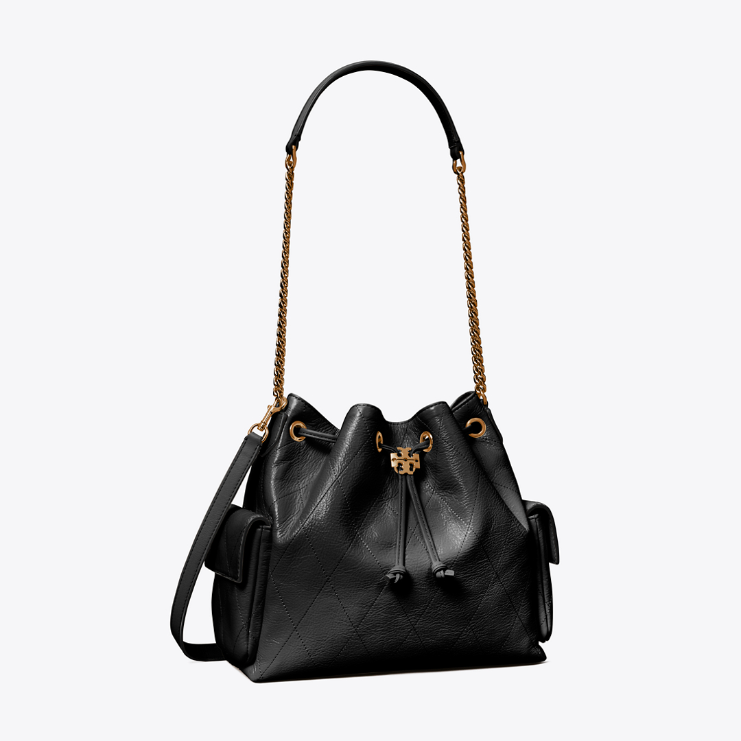 Women's Charlie Quilted Drawstring Shoulder Bag, One Size