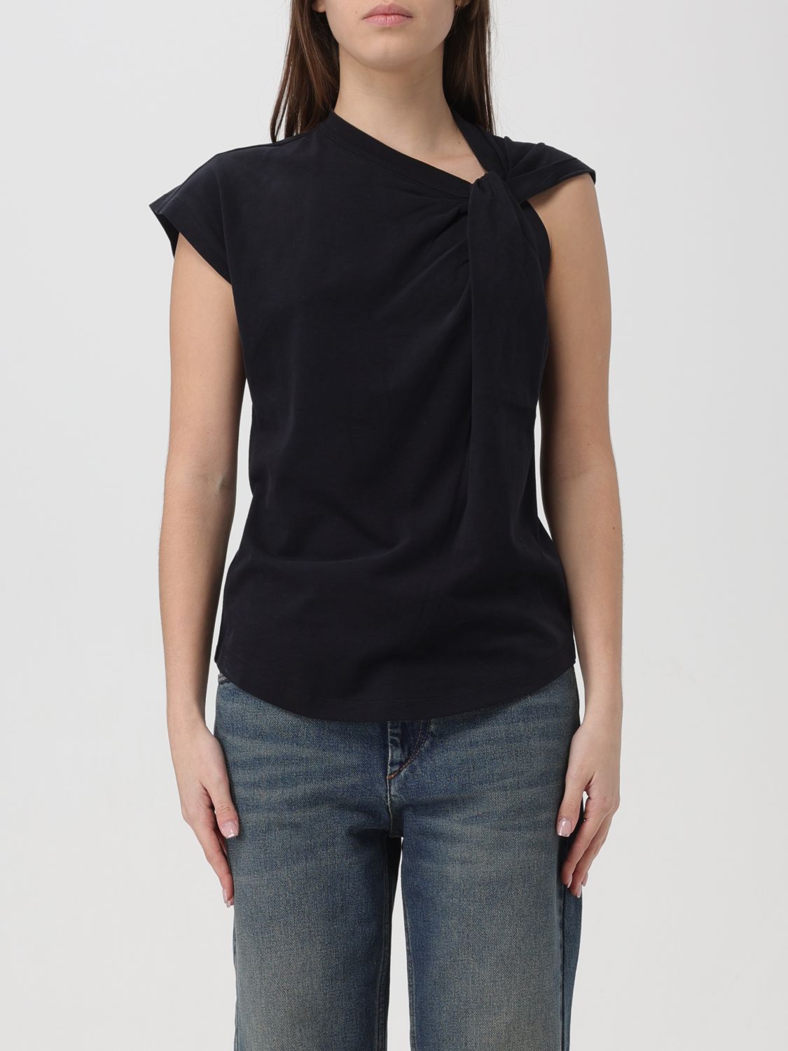 Top Woman color Black