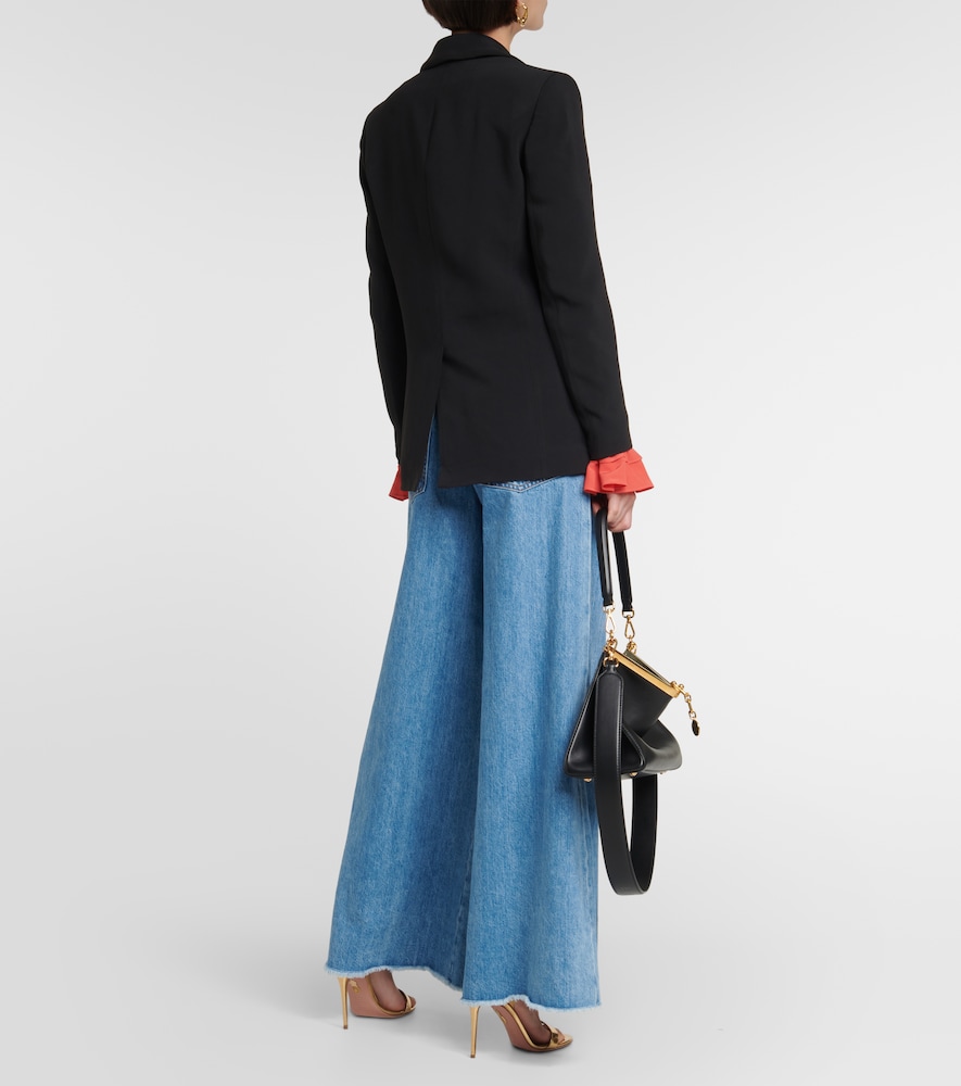 Single-breasted cady blazer