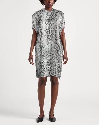 Replay Woman Mini dress Grey Size S Viscose