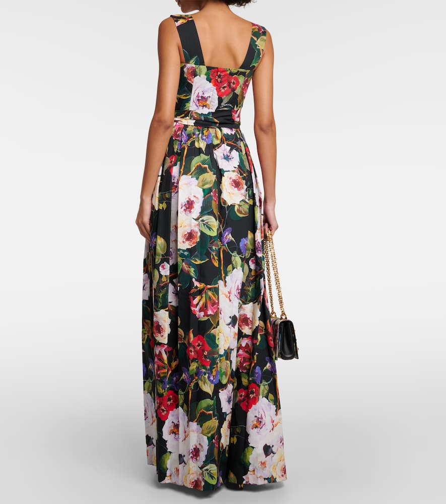 Floral cotton gown
