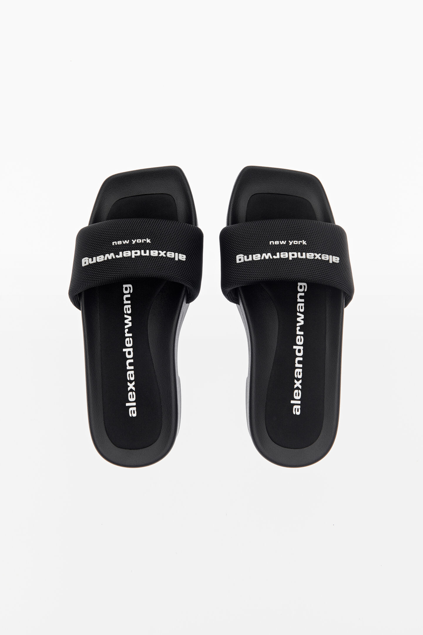 Women's Aw Platform Slide In Nylon Black