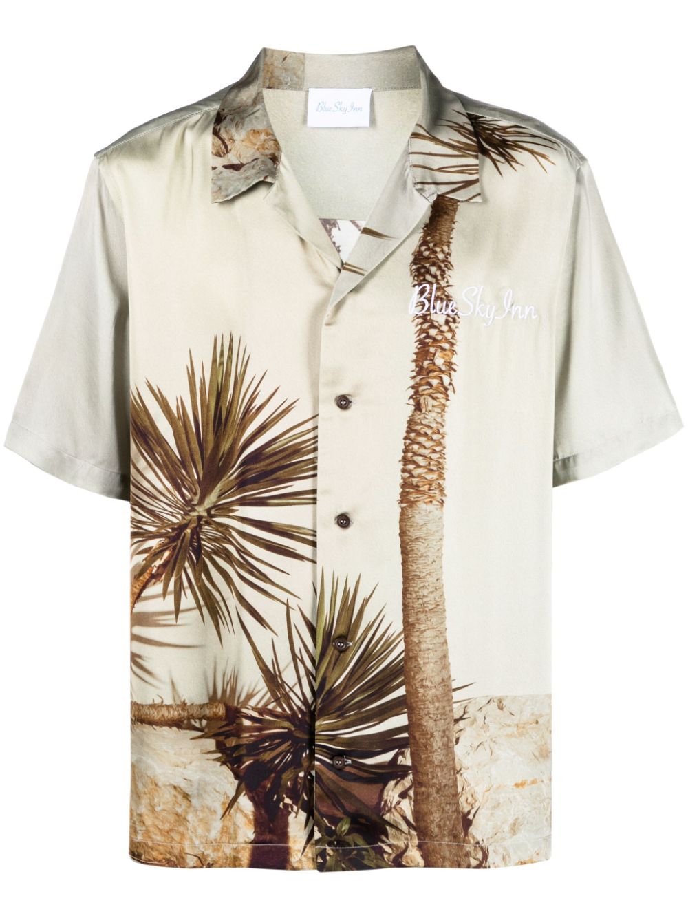 Dragon Tree button-up shirt - Brown