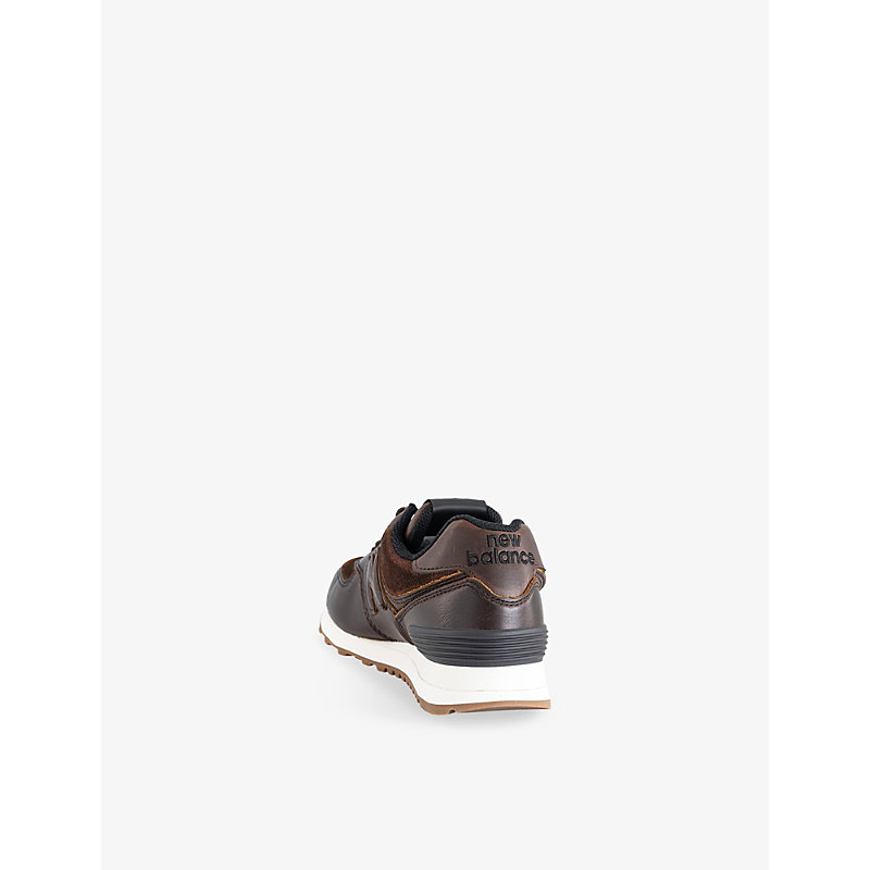 Womens 574 Leather Trainers