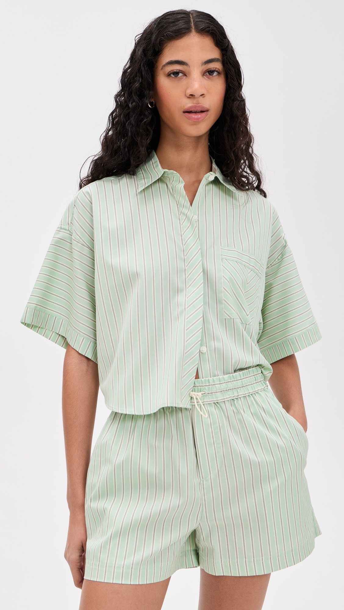 Marin Short Sleeve Stripe Shirt grnst