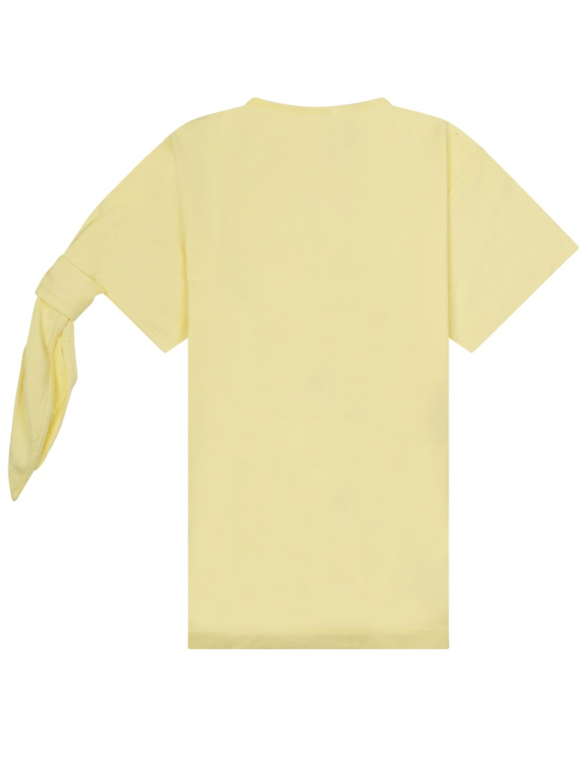 Yellow Solid Crew Neck T-Shirt
