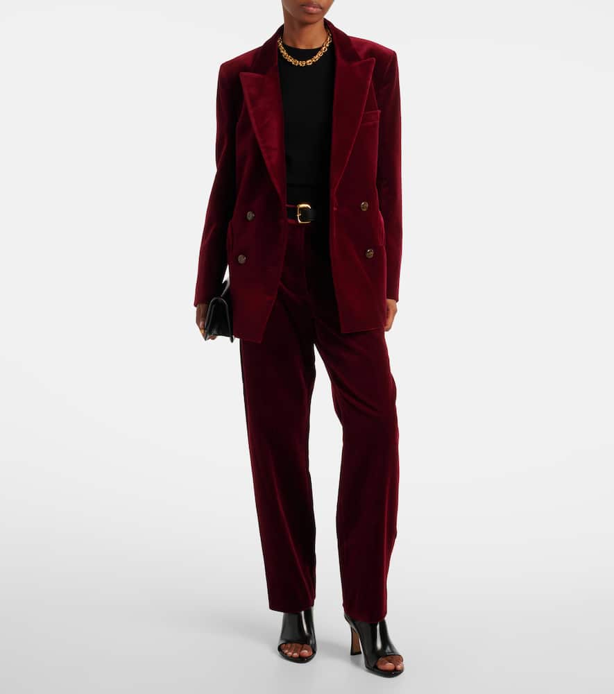 Blazé Milano Nana cotton velvet straight pants