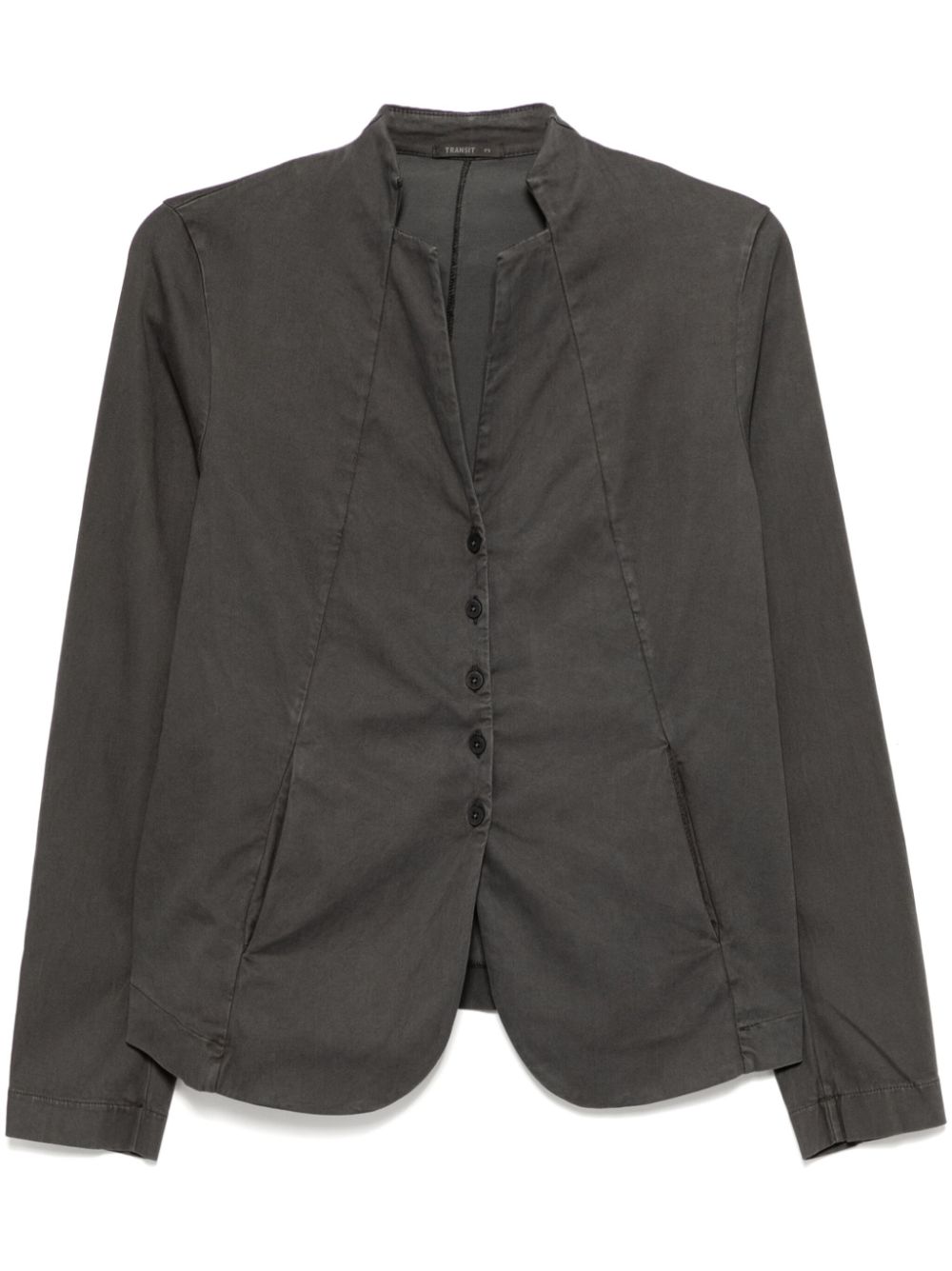 Stand collar jacket - Grey