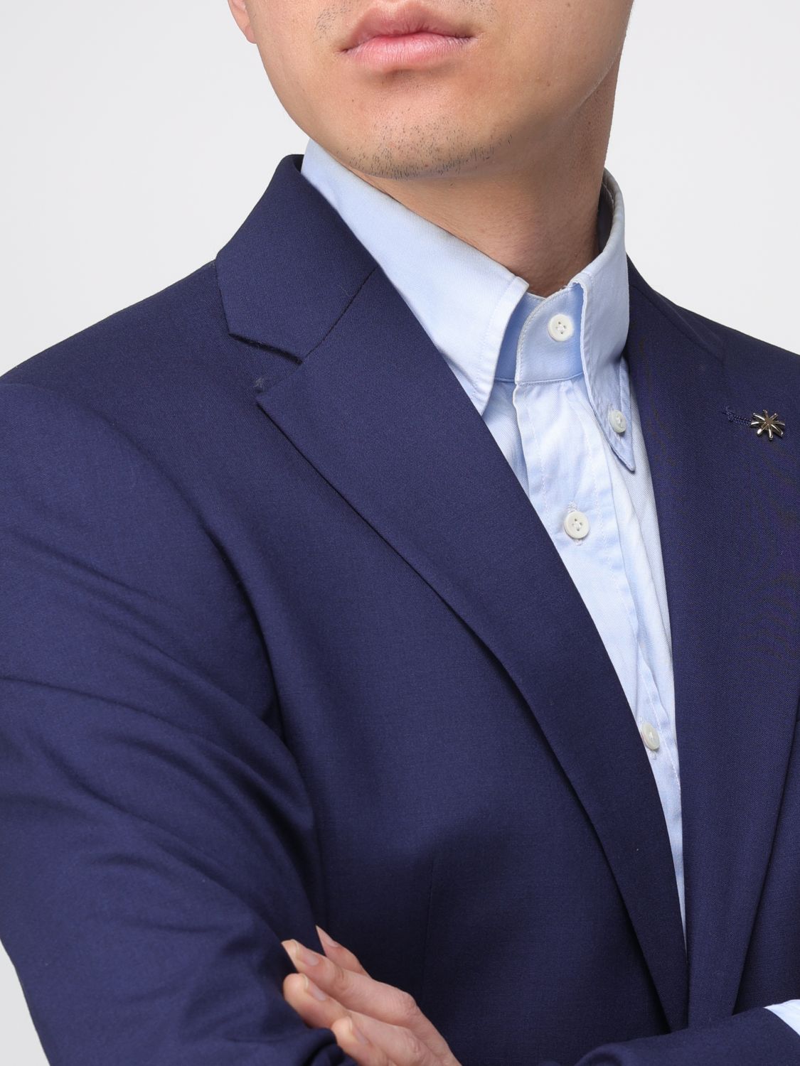 Suit Men color Blue