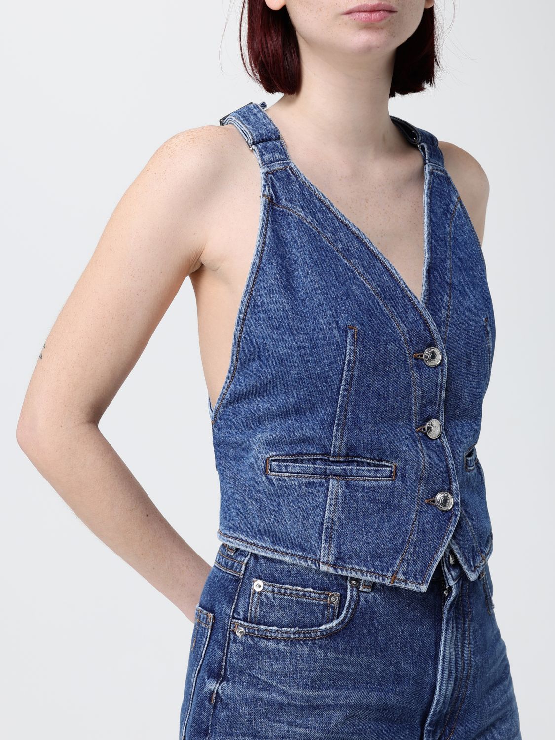 Waistcoat Woman color Blue