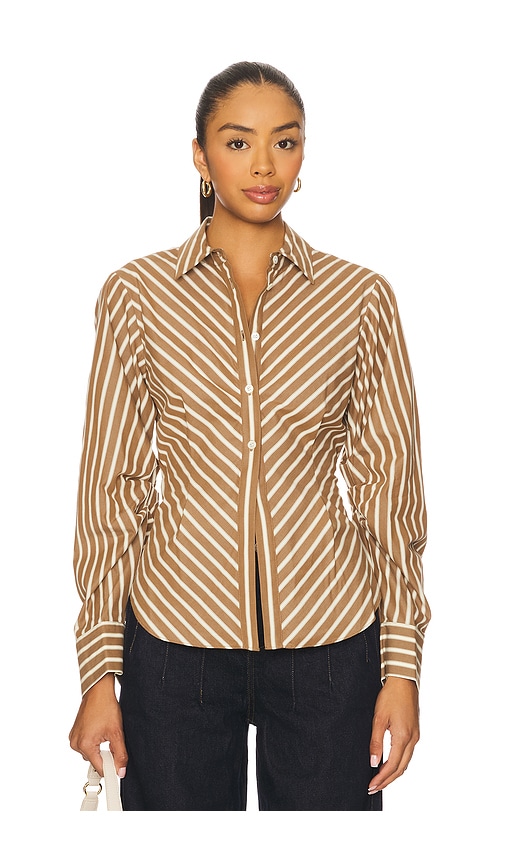 HEVRON Drexel Shirt in Cognac. - XL also in