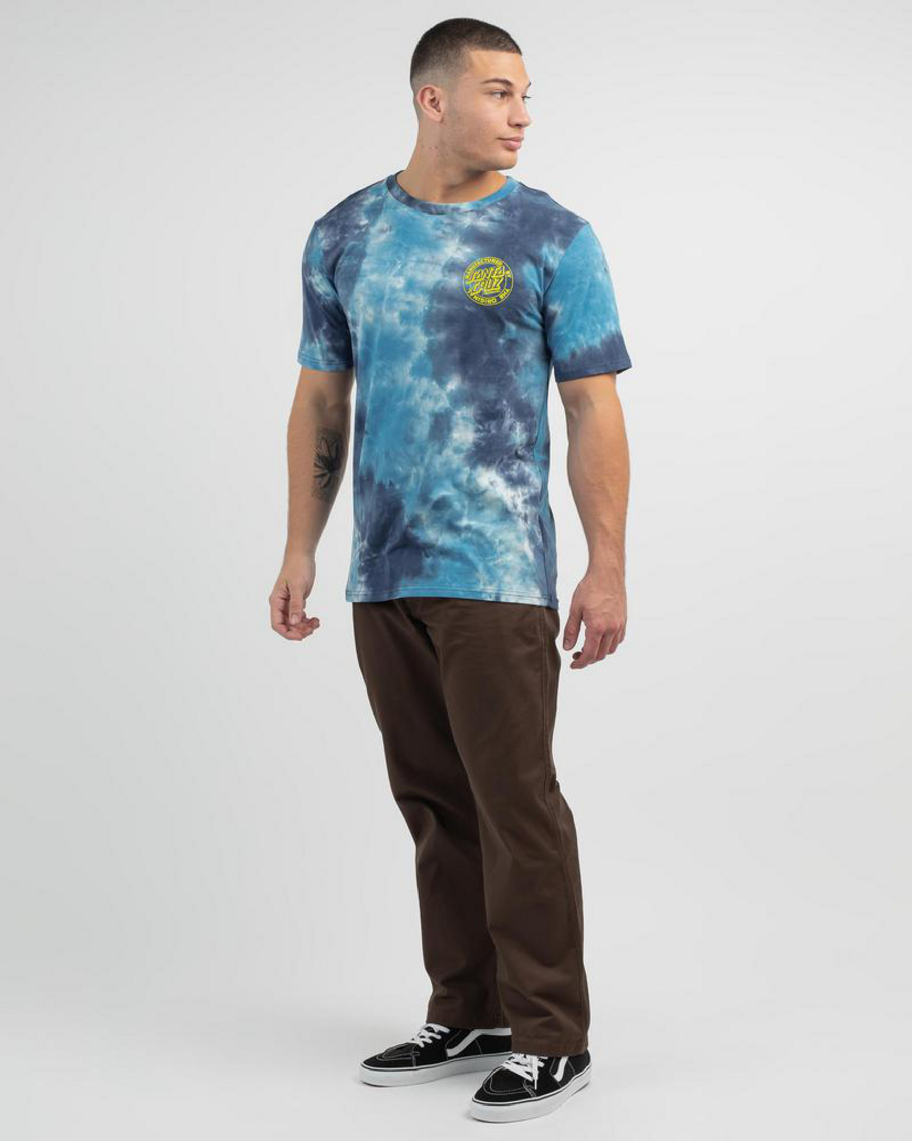 Men's Mfg Dot Tie Dye T-Shirt in Blue
