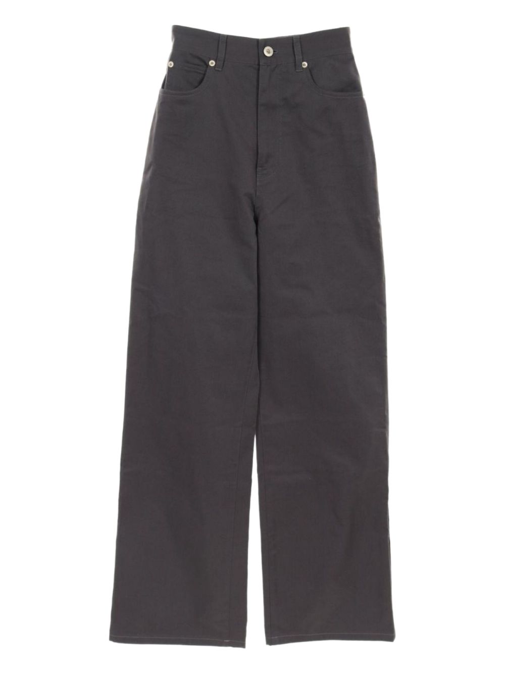 Loewe Pre-Owned 2020s cotton high-waisted pants - Grey